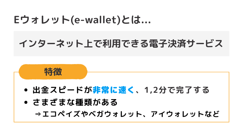 4 Eウォレットとは