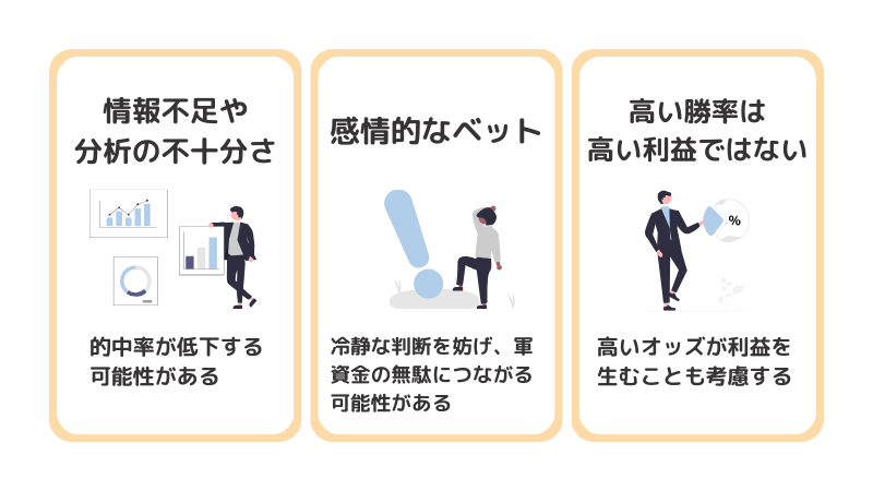 ブックメーカーで稼げない理由